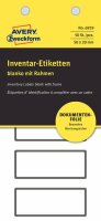 Zweckform 6919 Inventar Hinweisetiketten 50x20mm schwarz