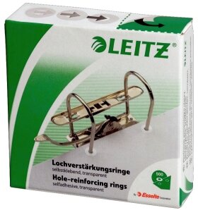 LEITZ 1706 Lochverstärkungsringe Polypropylen 500 Stück weiß-transparent