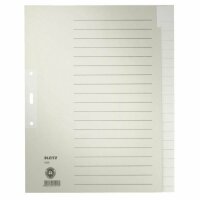 LEITZ 1220 Register - Tauenpapier A4 Überbreite 20...