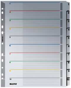 LEITZ Register A4 110 grau REGIST.A4 KTN 110 43310000 WIEDERBESC