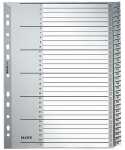 LEITZ 1281 Zahlenregister 131 PP A4 Überbreite 31 Blatt grau