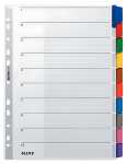 LEITZ 4321 Register blanko Karton A4 10Blatt Taben 10farbig