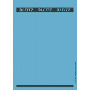 LEITZ PCbeschriftbare Rückenschilder Papier lang/breit 75 Stück blau