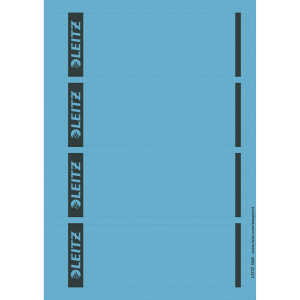 LEITZ PCbeschriftbare Rückenschilder Papier kurz/breit100 Stück blau