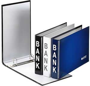 LEITZ Bankordner 2Ring sortiert 233x144mm Rückenstärke 35mm für ca. 15