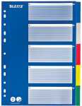 Register A4 blanko bunt 5tlg. mit blauem Deckblatt...