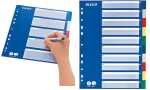 LEITZ Kunststoff-Register blanko A4 10-teilig farbig...