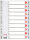 LEITZ Register A4 1-10 grau PP FolieDeckblatt aus Kartonmit folien