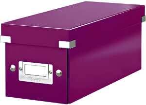 Archivbox Click und Store CD Graukarton violett