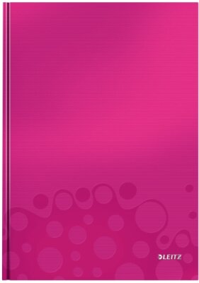 LEITZ 4626-10-23 Notizbuch A4 WOW kar. pinkNotizbuch A4 kariert. Serie WOW pink