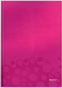 LEITZ Notizbuch A4 WOW kar. pinkNotizbuch A4 kariert. Serie WOW pink