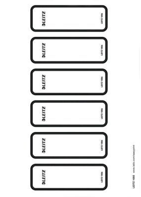 LEITZ Ordnerrückenschild 60ST grau 1693-00-85 schmal