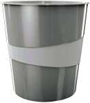 LEITZ Papierkorb WOW 15l perlweiß 52781001