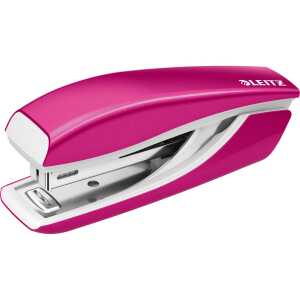 LEITZ Heftgerät Mini WOW Metall pinkmetallic # 55281023 für 10Blatt