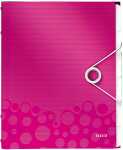 Ordnungsmappe A4 WOW PP 6 Fächer pink metallic 3...