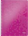 Collegeblock WOW A4 PP-Einband liniert pink metallic