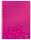 Collegeblock WOW A4 PP-Einband kariert pink metallic