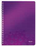 Collegeblock WOW A4 PP-Einband kariert violett metallic