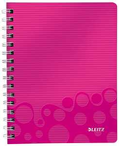 Collegeblock WOW A5 PP-Einband liniert pink metallic