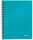 Collegeblock WOW A5 PP-Einband liniert eisblau metallic