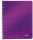 Collegeblock WOW A5 PP-Einband kariert violett metallic