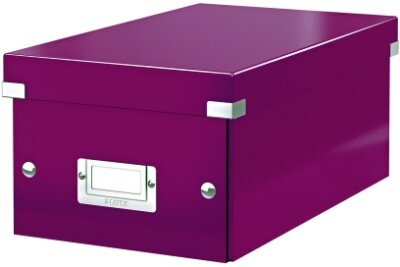 LEITZ Archivbox DVD Wow met. violett Archivbox Click & Store WOW DVD für 20