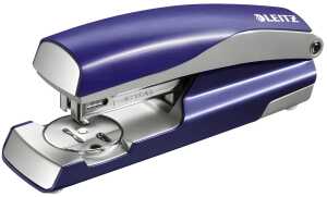 LEITZ Heftgerät NeXXt Style titan blau Büroheftgerät mit Oberladem