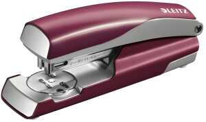 LEITZ Heftgerät NeXXt Style granat rot Büroheftgerät mit Oberladem