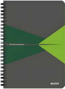 LEITZ Collegeblock Office Card A5 liniert grün Office mit Spiralbin