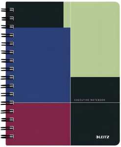LEITZ Collegeblock Executive PP A5 kariert Executive mit Spiral