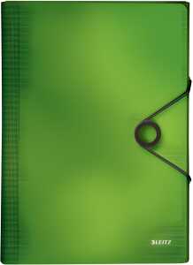 LEITZ 4579 Fächermappe Solid 6 Fächer A4 250Blatt PP hellgrün