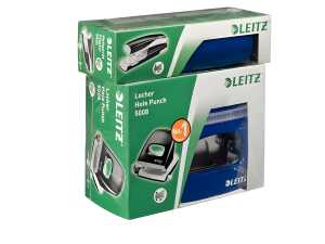 LEITZ blau Set Locher 5008 u Heftgerät 5502