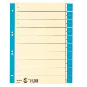 ESSELTE Trennblatt A4 hellblau Trennblatt A4 Tabe und Lochran