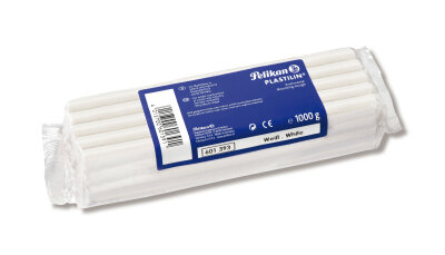 Pelikan Knetmasse Plastilin, 680, 1 weiß, 1kg