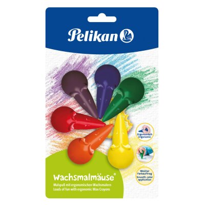 Pelikan Wachsmalmäuse 501/6/B im Blister