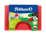 Pelikan Wachsmaler dreieckig wasserfest rot 665/8 D WF