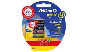 Tintenpatrone für griffix® Füllhalter, königsblau, Etui mit 5 Patronen