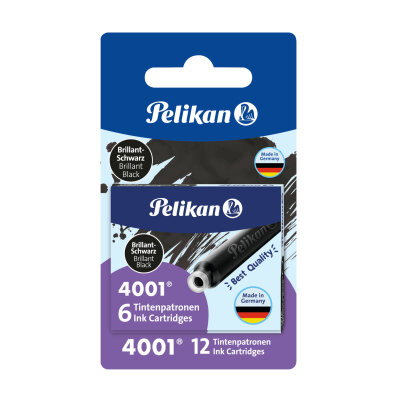 Pelikan Tintenpatrone 4001 TP/6-2B br.-sw Blister