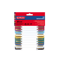 Herlitz Heftstreifen PP 3,4x15cm f.sort 10St...