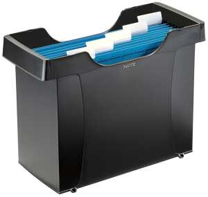 LEITZ Hängemappenbox Mini Aktei sw Hängebox mit Griffmulden