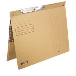 Pendelhefter Combi mit Tasche kfm. Heftung Natronkarton naturbraun