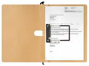 LEITZ Hängehefter nbraun Schlauchheftung Flefofil Natronkarton 2