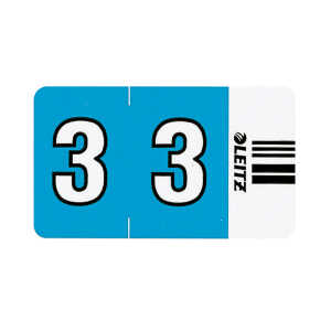 Ziffernsignal 100ST blauSelbstklebend auf Trägerbandstreifen