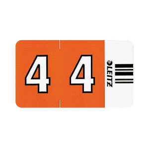 Ziffernsignale 4 100ST oranSelbstklebend auf Trägerbandstreifen