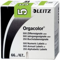 LEITZ 6605-10-00 Ziffernsignale 500ST h`grüPackung...