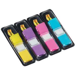 Post-it Index Mini Typ 683 11,9 x 43,2mm Leuchtfarben, 4 x 35 Streifen