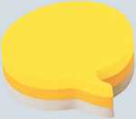 Post-it Haftnotiz-Würfel, Stanzformen - Sprechblase