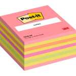 Post-it Haftnotiz-Würfel - 76 x 76 mm, neonpink