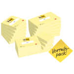 Haftnotizblock 6x654 + 6x655 gelb POST-IT 654655P 12x653...