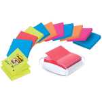 Post-it Haftnotizspender für Z-Notes, gefüllt, weiß/transparent